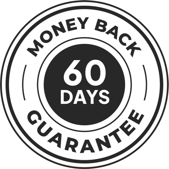Sixty day money back guarantee seal