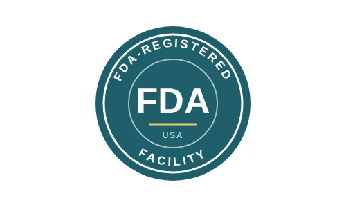 FDA-registered facility badge